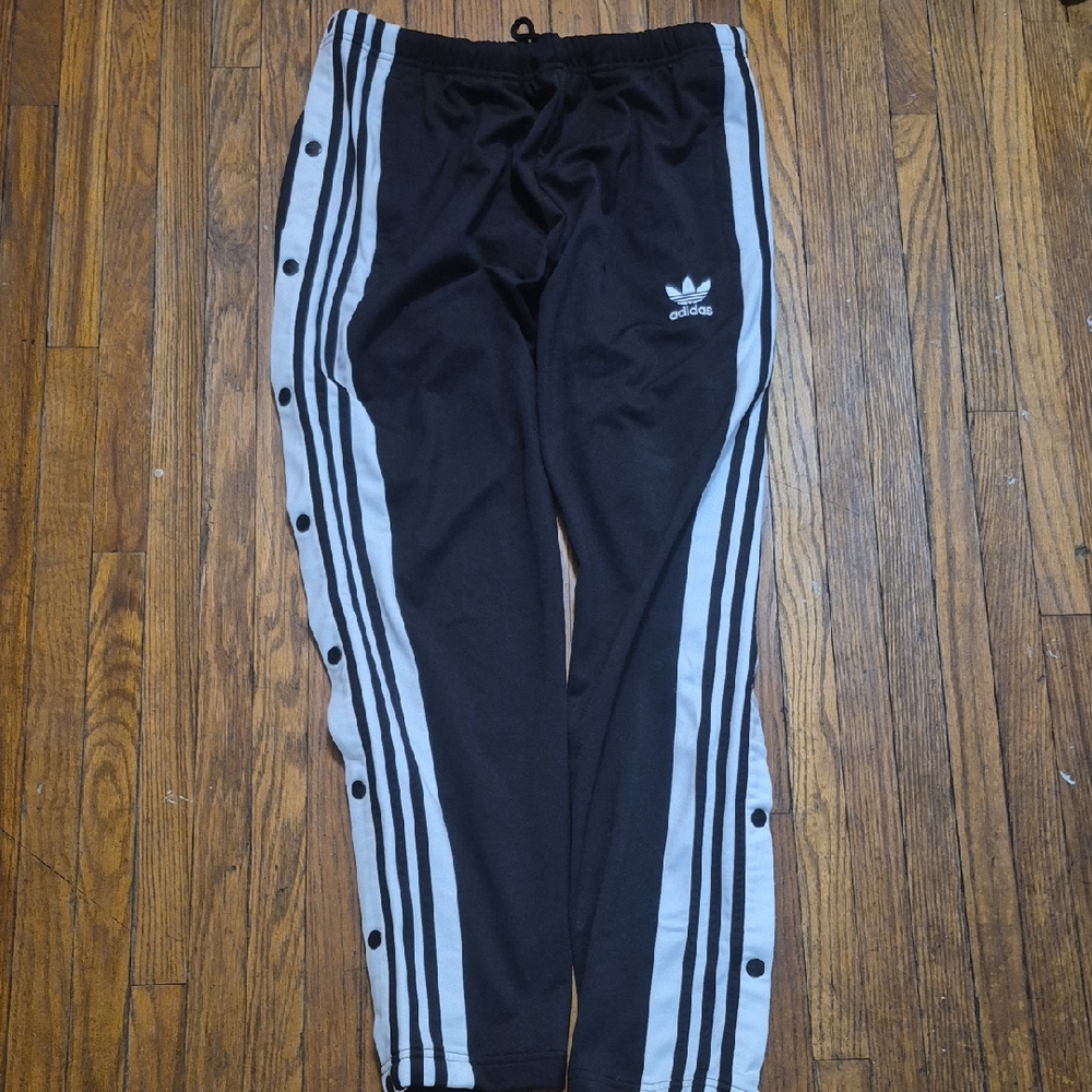 Adidas  Tear Away Pants   Black and White Joggers